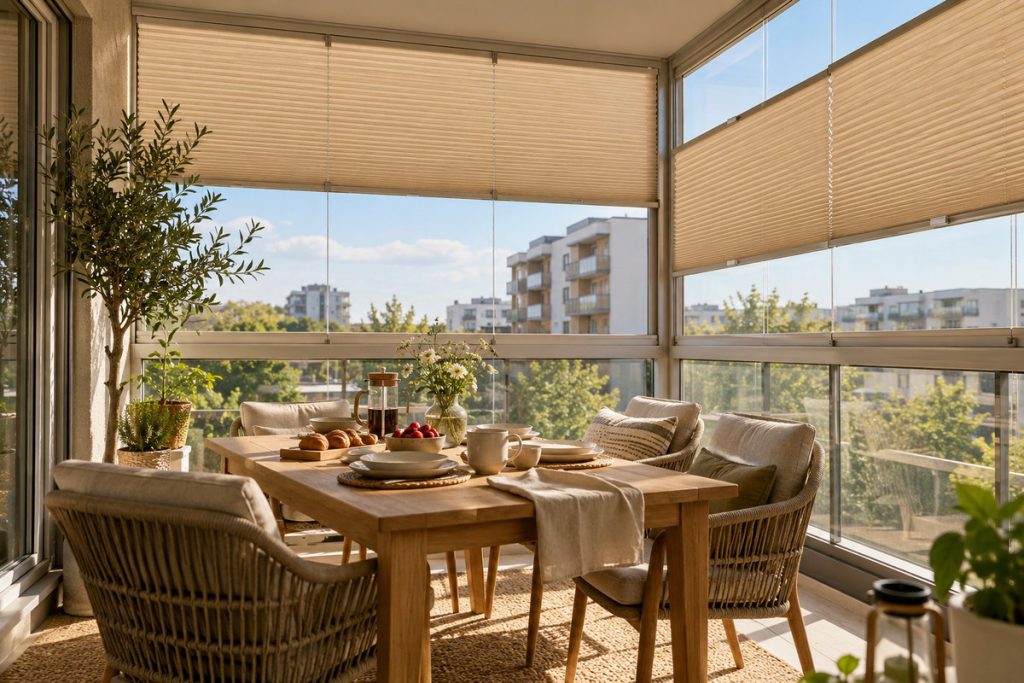 Plise (Cam Balkon) Perde görseli